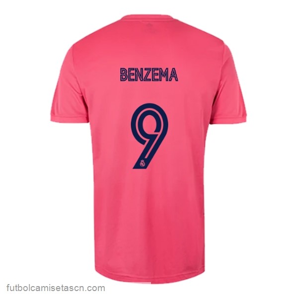 Camiseta Real Madrid 2ª NO.9 Benzema 2020/21 Rosa